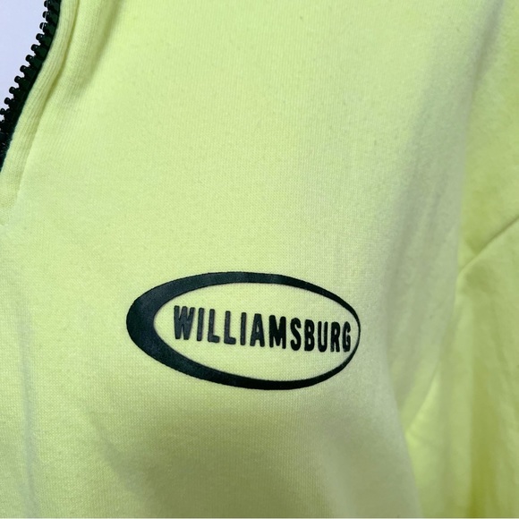 H&M women’s neon yellow quarter zip sweatshirt Size L - Picture 9 of 13